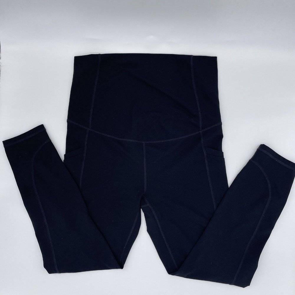 Fabletics Leggings Women Black High Rise Cold Weather Pocket Activewear  Size S